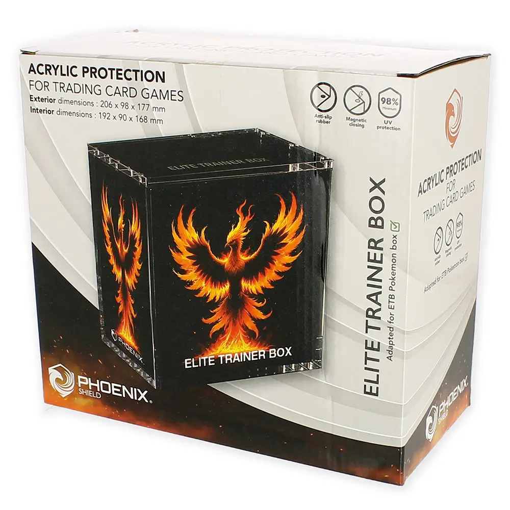 PROTECTION ACRYLIC CASE POUR ETB POKEMON (MAGNÉTIQUE)