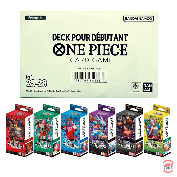 Display de Deck one piece ST23 à ST28 FR 6 decks différents