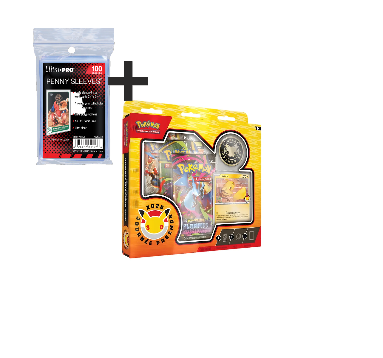 FR PRECO Coffret 30 ans Day one 3 boosters + 1 paquet de sleeve ultra pro