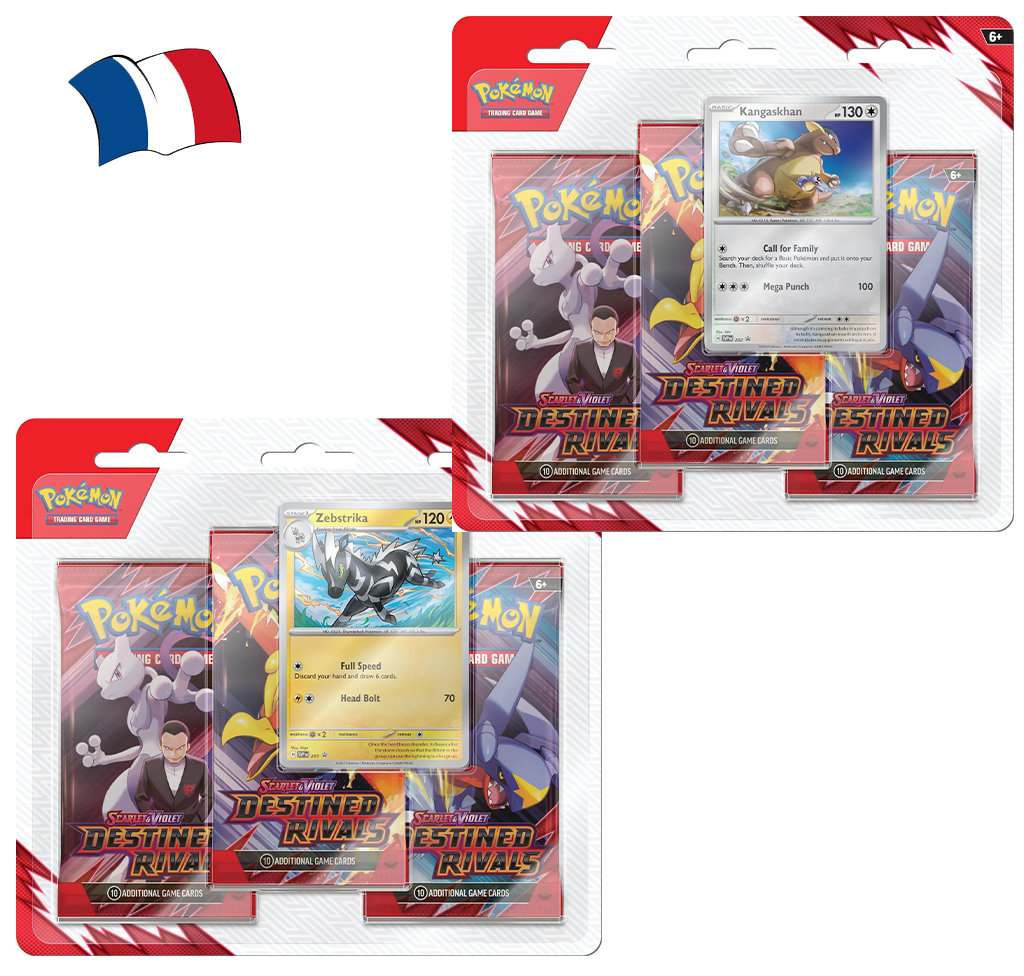 Pack Anti Scalp 2 Tripack EV10 + 1 Deck de combat EX FR 1 PAR PERSONNE