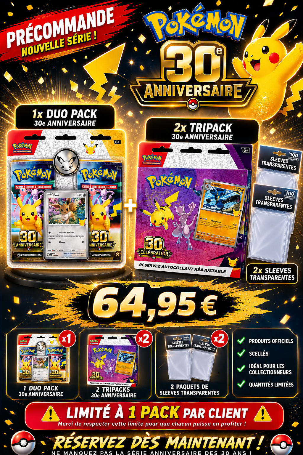 PRECO Pack tripack & duo pack 30 ans en français