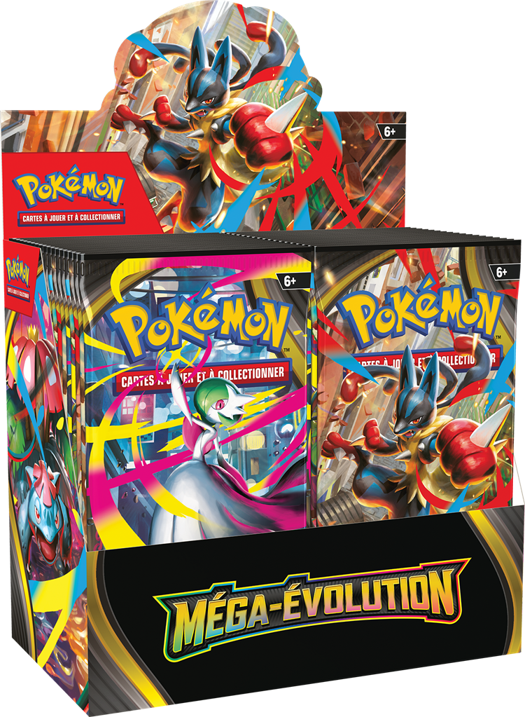 Pack anti bot 1 Boite de 36 boosters Mega Evolution ME1 FR + 1 paquet de 100 sleeve + 1 paquet de 50 Toploader