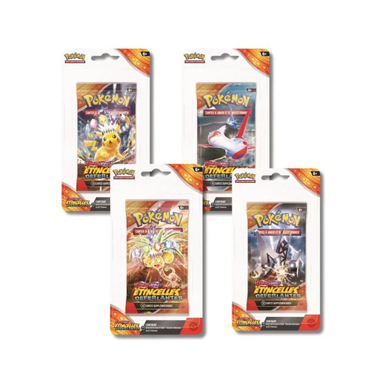 Art set de 4 booster sous blister pokemon EV8 étincelle déferlante FR